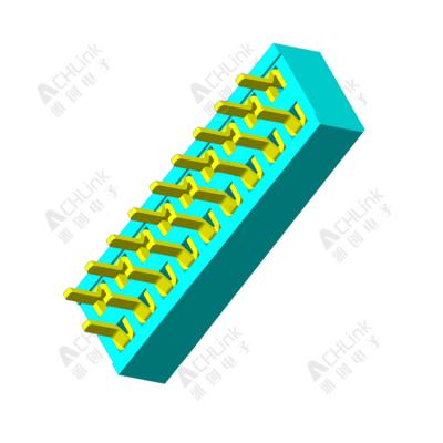 Female1.00 mm  Header Dula Row Straight h=2.0mm