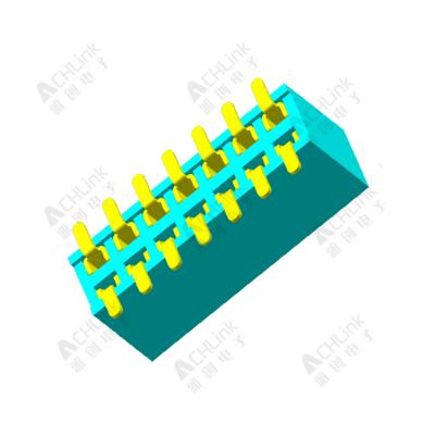 Female Header1.27MM double row SMT with positioning column H=3.4MM